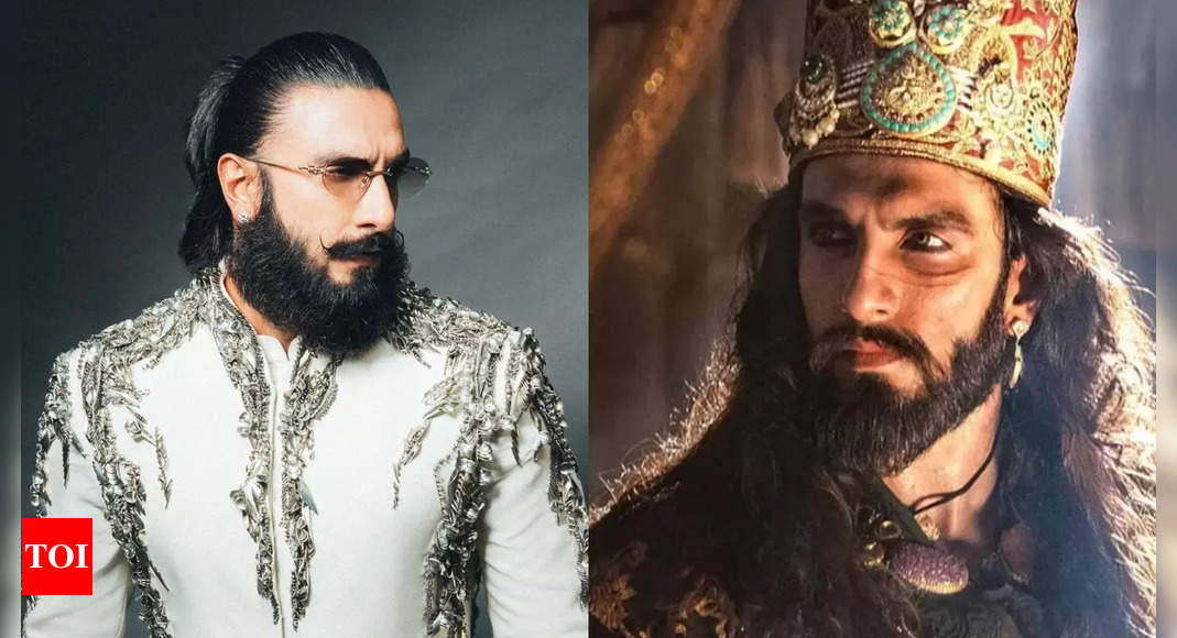 Fans react as Ranveer Singh channels ‘Khilji’ vibes in regal outfit as ...