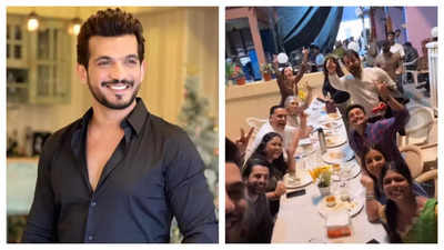 Arjun Bijlani celebrates one year of Pyaar Ka Pehla Adhyaya: Shiv Shakti by hosting lunch on the set with the star cast