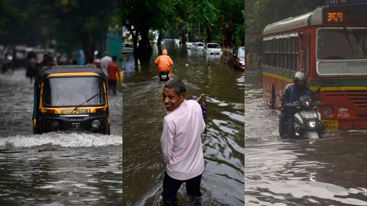 Season’s 1st robust rain shower causes Mumbai to drown under infra collapse – Times of India