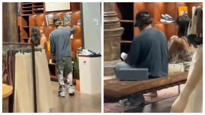 Shah Rukh Khan ditches security as he goes shoe shopping with Suhana Khan - WATCH