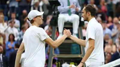 Wimbledon: Medvedev outlasts top seed Sinner in 5 sets