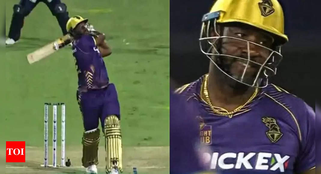 Watch: Andre Russell's insane 107-metre six in Major League Cricket match