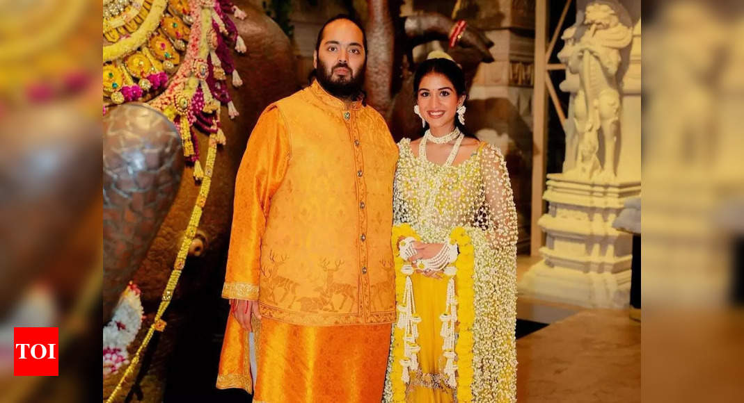 Anant Ambani's Haldi ceremony outfit is dedicated to his pet project 'Vantara' | – Times of India