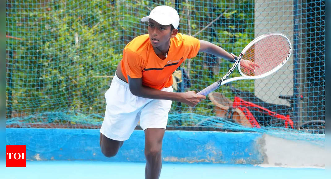 Promising tennis talent Hruthik Katakam eyes junior Grand Slam success | Tennis News – Times of India