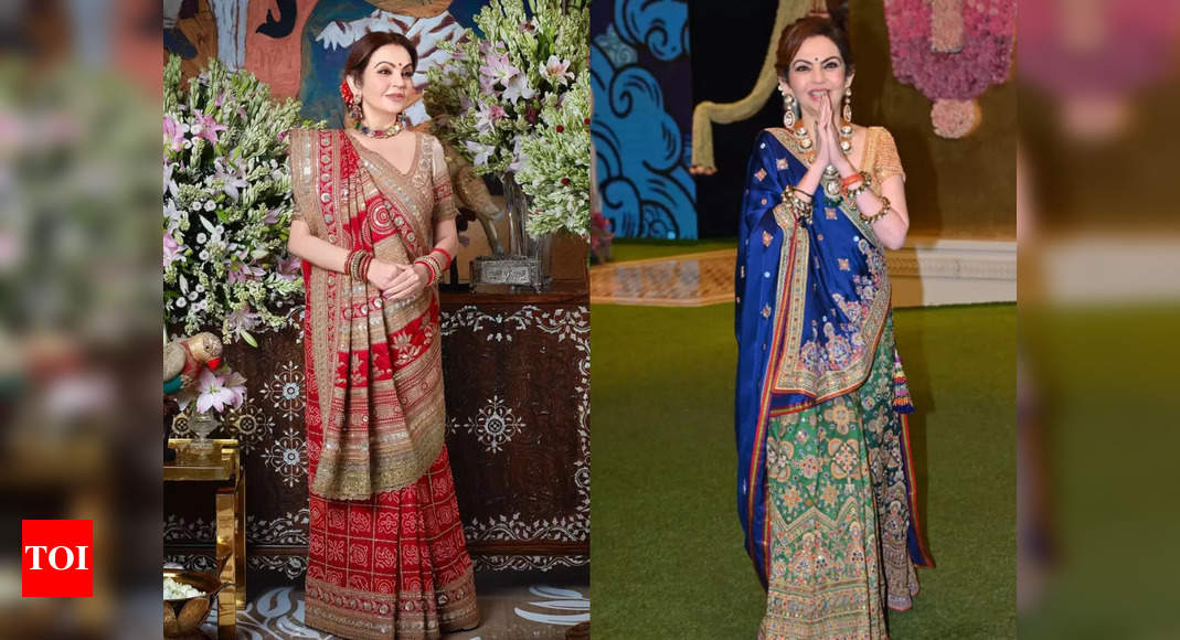 From Mata ki Chowki to Mehendi: Nita Ambani stuns in two regal outfits in one day