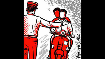 SP Ring Road Ahmedabad: 2 men caught posing as police to extort