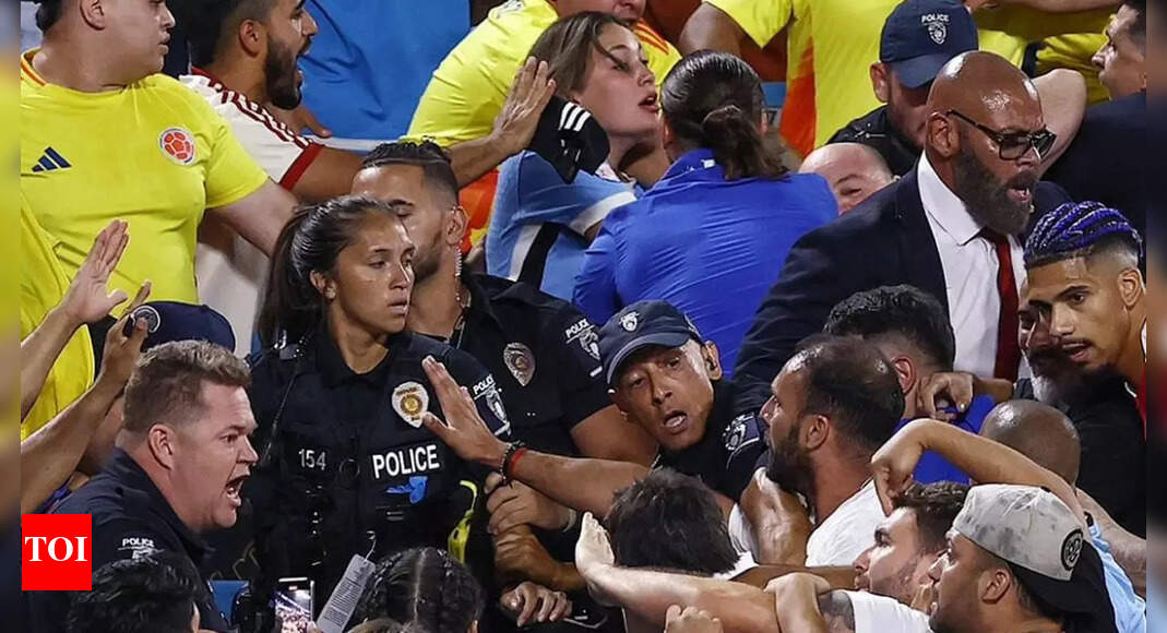 Watch Uruguay players enter stands after Copa America semifinal defeat