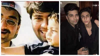 Throwback: Aryan Khan's adorable childhood moment with Karan Johar and Aditya Chopra, captured by SRK