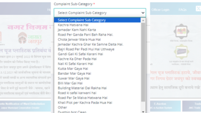 'Suwar mar gaya hai', 'Kutta pagal ho gaya hai', 'Billi mar gayi hai': Jaipur Municipal Corporation’s complaint portal goes viral with humorous Hinglish options