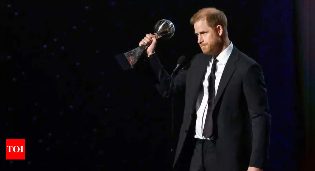 Prince Harry receives ESPY award amid controversy – Times of India