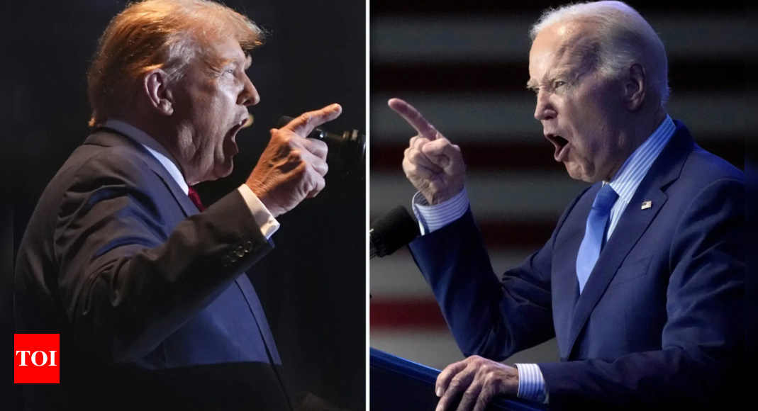 Pew Survey: Trump leads Biden by 4 points in new poll amid concerns over President’s mental acuity – Times of India