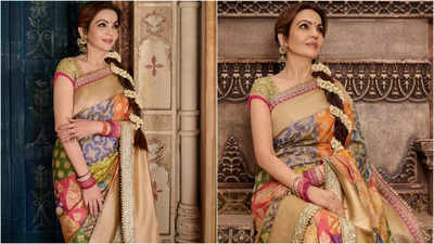 Nita Ambani's elegant look at Anant Ambani and Radhika Merchant's wedding |  - Times of India