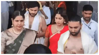 When Jahnvi Kapoor visited Tirupati Temple with Shikhar Pahariya and ...