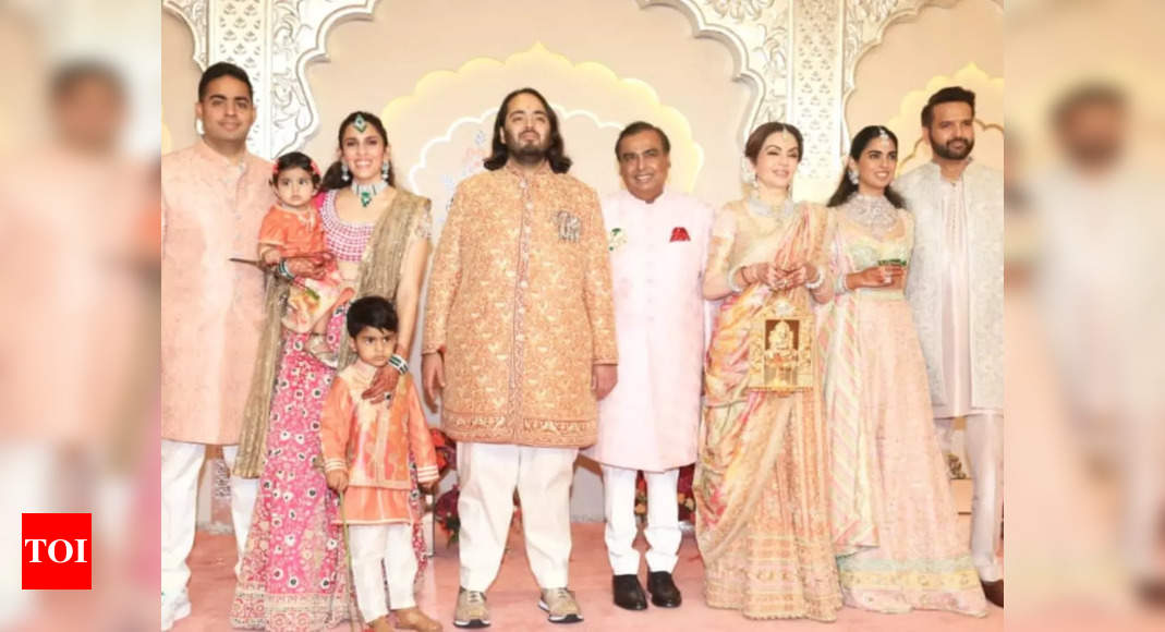 Anant-Radhika wedding: Nita and Isha Ambani lead the pastel wedding extravaganza