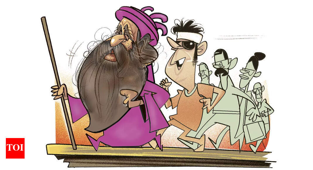 Walking behind the godman India News Times of India