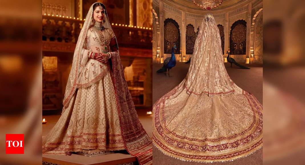 First pictures of Radhika Merchant’s fairytale bridal look by Abu Jani Sandeep Khosla