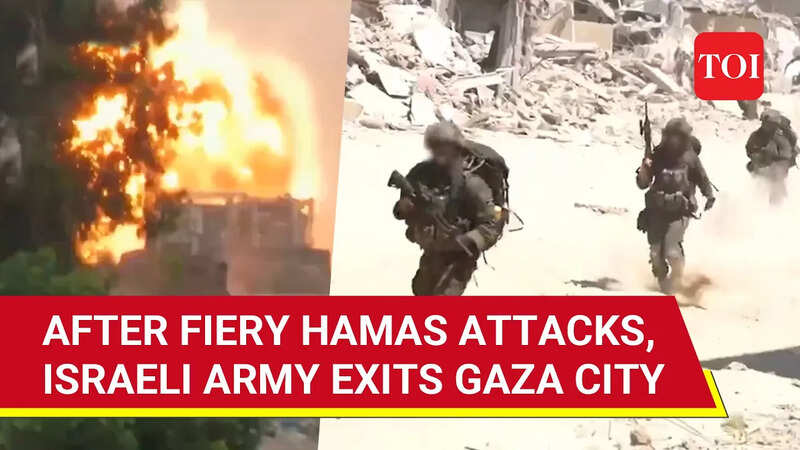 Israel Pulls Back Forces From Gaza City Districts After Fierce Fighting ...