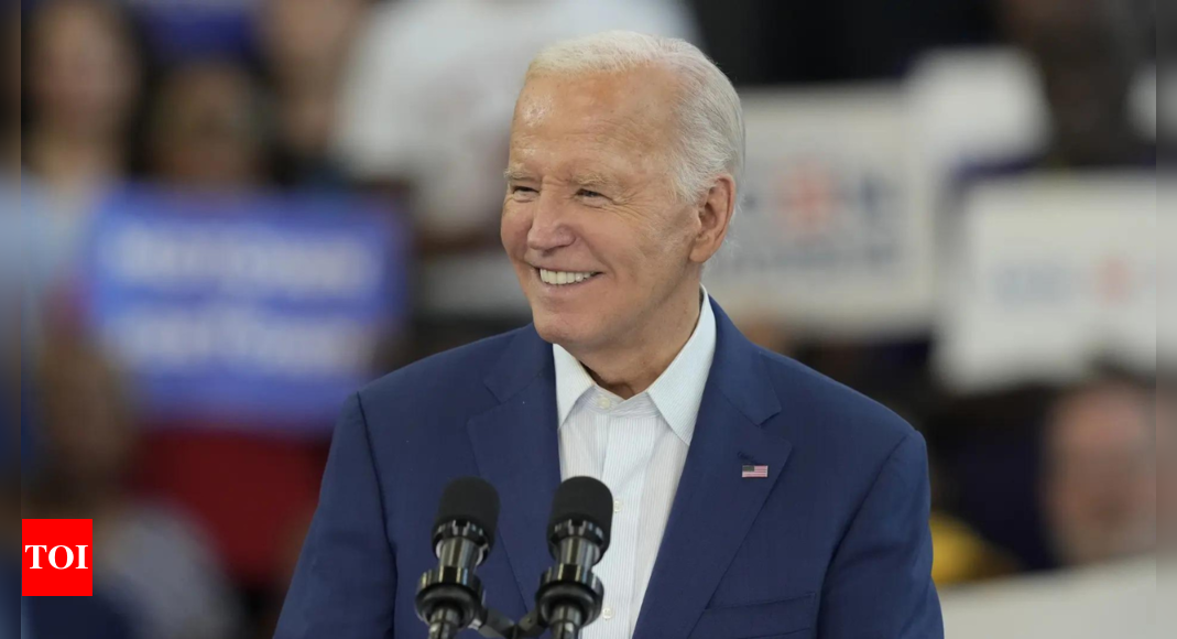 ‘Not going anywhere”: US President Joe Biden assures supporters in Detroit – Times of India