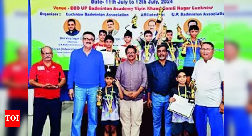 Aabhya and Abhinav emerge as champions in singles category at Yonex-Sunrise U-11 UP Mini-State Badminton Championship 2024 | Lucknow News