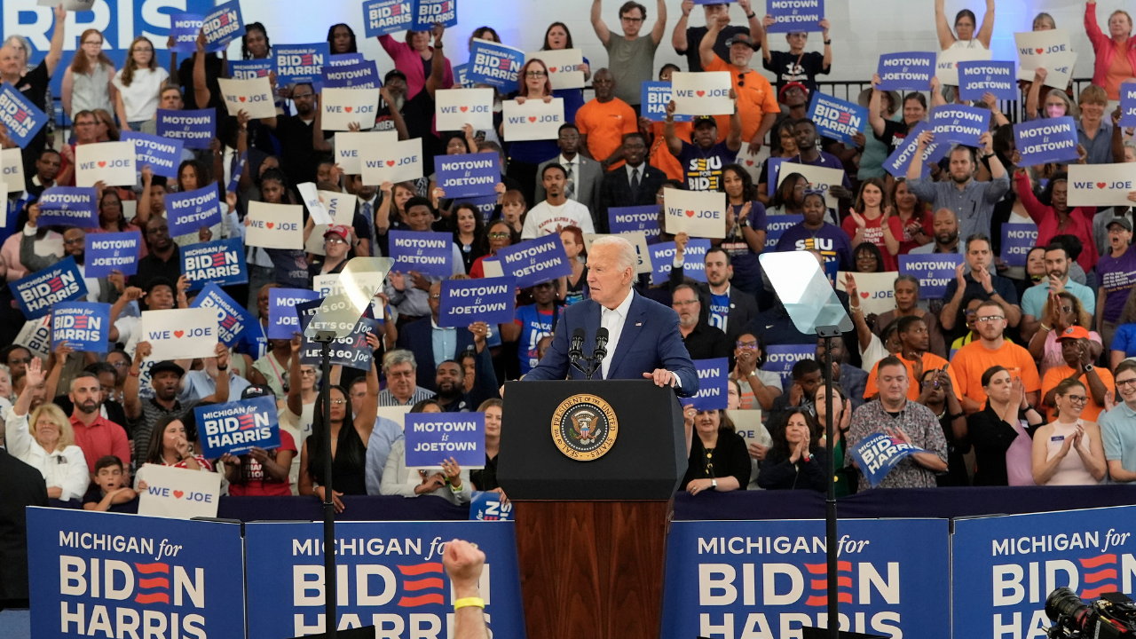 ‘I’m not going anywhere’: Biden stands firm in Michigan despite calls to drop out of race