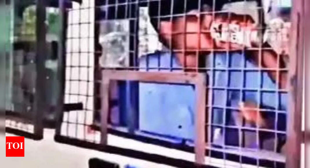 Viral video: Murder accused drinks beer in police van in Gujarat ...