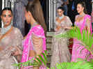 Khloe and Kim Kardashian stun in custom Indian couture at Ambani's 'Shubh Aashirwad'
