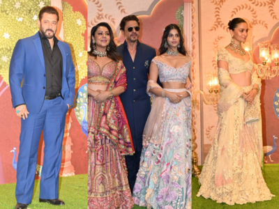 Shah Rukh Khan, Salman Khan, and Alia Bhatt deck up for Anant-Radhika’s ‘Shubh Aashirwad’ ceremony and arrive in style | See pics