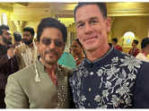 John Cena shares a photo with Shah Rukh Khan