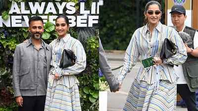 Sonam Kapoor steps out in style with husband Anand Ahuja as they attend Wimbledon final - See photo