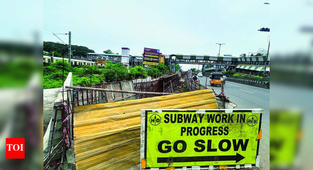 Subway Subway near Chromepet Railway Station Nearing Completion