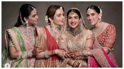 Anant Ambani - Radhika Merchant wedding: Abu Jani-Sandeep Khosla drop stunning pics of 'The Ambani ladies'