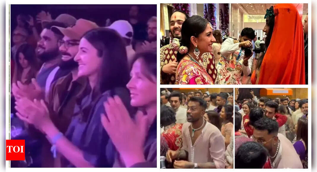 Hardik Pandya&rsquo;s video ordering drinks goes viral, Anant-Radhika&rsquo;s photo with Kim Kardashian goes viral, Anushka Sharma attends kirtan by Krishna Das in London: Top 5 entertainment news of the day | &ndash; Times of India