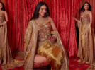 Radhika Merchant looks resplendent in this golden-corset grace by Dolce Gabbana ft. Anamika Khanna | See pics