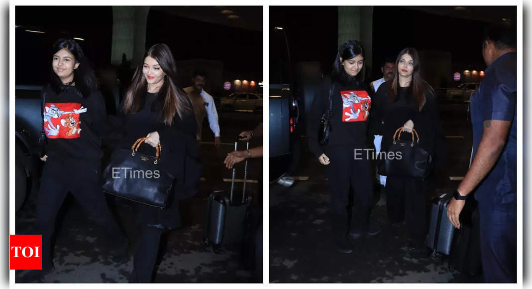 Aishwarya Rai and Aaradhya Bachchan give Anant Ambani-Radhika Merchant’s Mangal Utsav a miss; jet off to an undisclosed location – See photos |