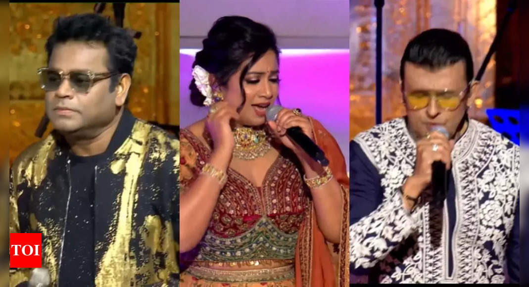 AR Rahman, Sukhwinder Singh, Shreya Ghoshal, Sonu Nigam and others elevate the evening at Anant Ambani and Radhika Merchant’s Mangal Utsav – WATCH | Hindi Movie News