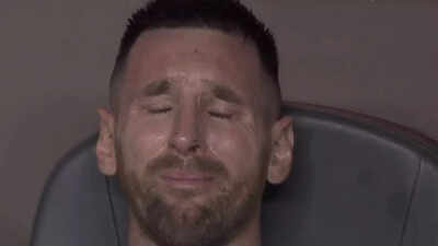 Watch: Seeing injured Lionel Messi crying in the dugout, Argentina ...