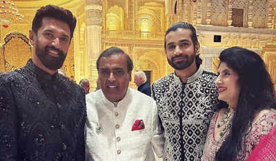 Saath Nibhaana Saathiya’s Vishal Singh gives a glimpse of Anant Ambani-Radhika Merchant’s wedding; shares snaps with Chirag Paswan, Jhanvi Kapoor and others