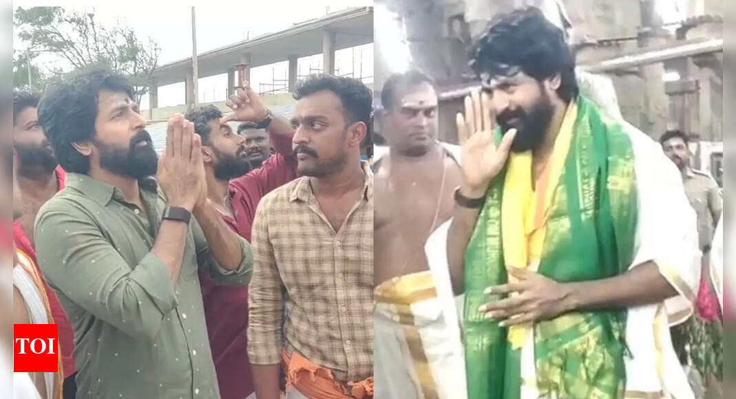 Sivakarthikeyan visits Tiruchendur Murugan temple following son Pavan's