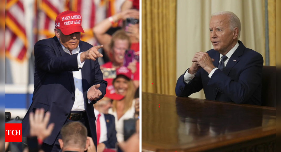 Biden, Trump separately call for lowering temperature and unity in America