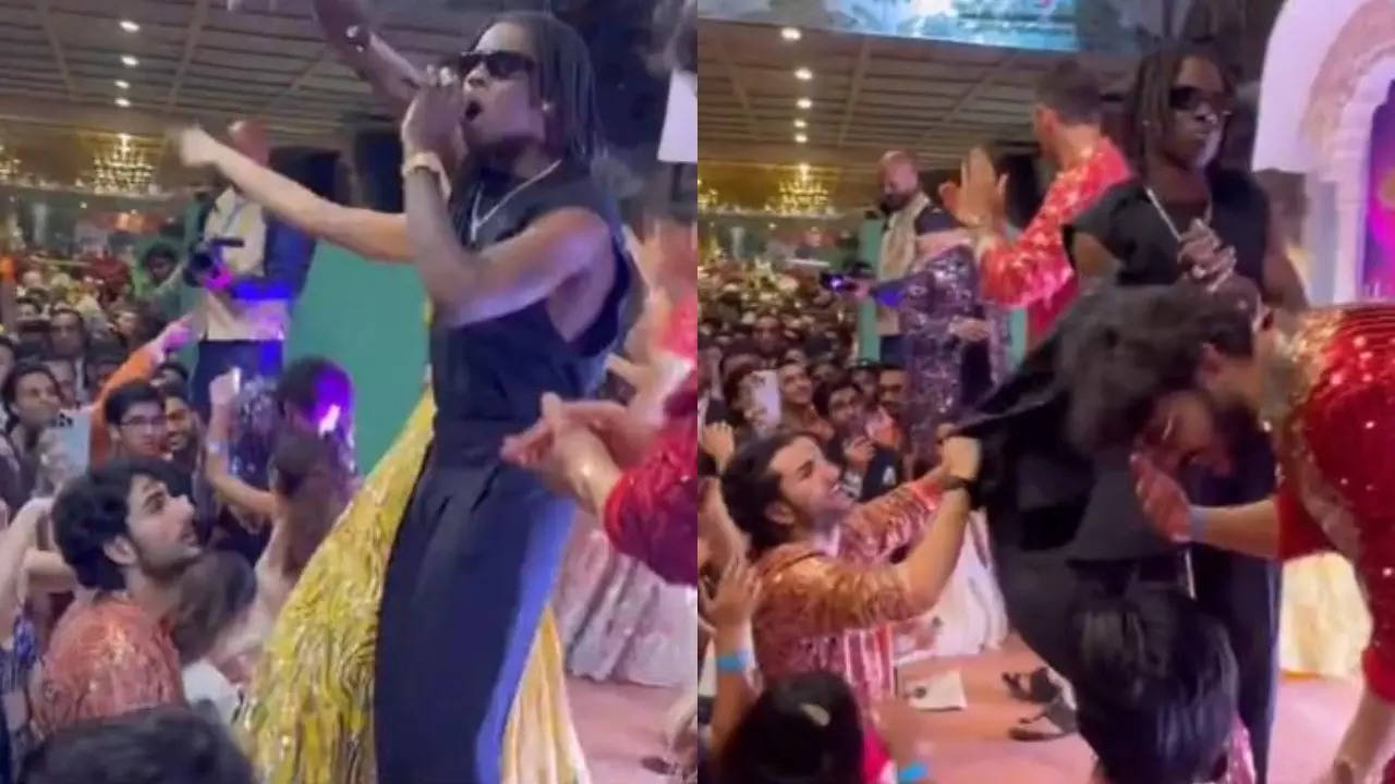 Ibrahim Ali Khan’s video asking for ‘Cam Down’ singer Rema’s jacket during his performance at Anant Ambani and Radhika Merchant’s wedding goes viral – WATCH | Hindi Movie News