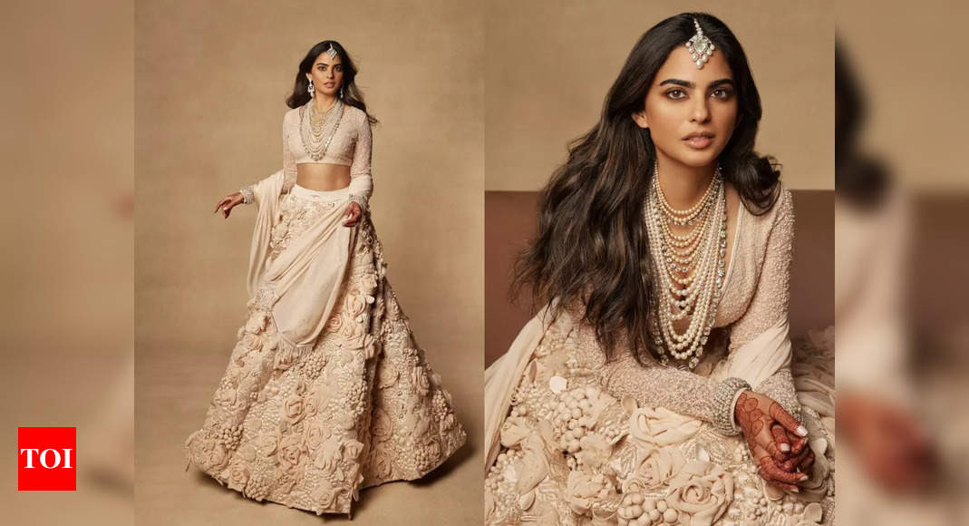 We knew it! Isha Ambani’s grand finale look at Anant-Radhika festivities was a 3D lehenga by Sabyasachi