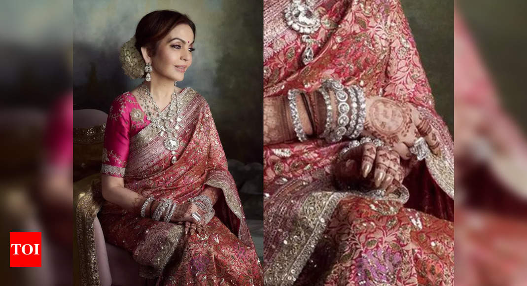 Nita Ambani’s Mughal empire Golconda diamond ring made a comeback at Anant-Radhika’s reception |