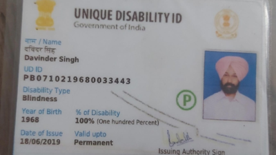 Visually impaired plead for nationwide validity of UDID cards