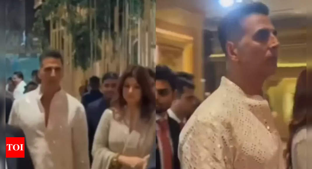 Akshay Kumar and Twinkle Khanna attend Anant Ambani and Radhika Merchant’s wedding reception after he tests COVID-19 negative | Hindi Movie News