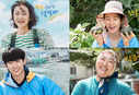 Yum Jung Ah, Ahn Eun Jin, Park Joon Myun, and Dex enjoy the seaside in 'Fresh Off The Sea' posters