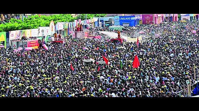 Chariots of sibling deities reach Jagannath Temple