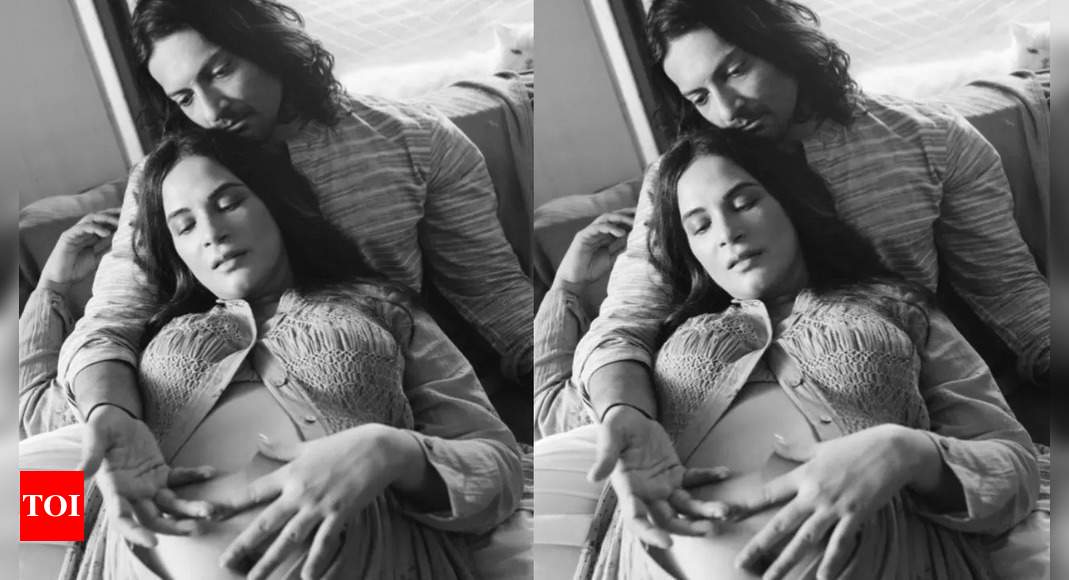 Ali Fazal holds Richa Chadha's baby bump while she rests on his lap in new photos, actress turns off comments for privacy