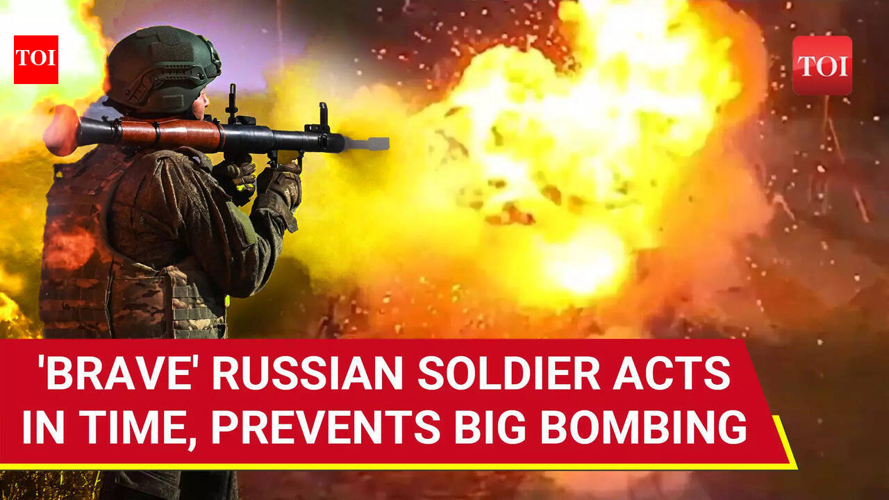 Alert Russian Soldier's 'Heroic' Act Burns Huge Ukrainian Drone; Big ...
