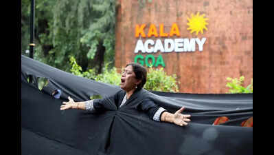 Cry, the beloved Goa: A year of Kala Academy auditorium slab ...
