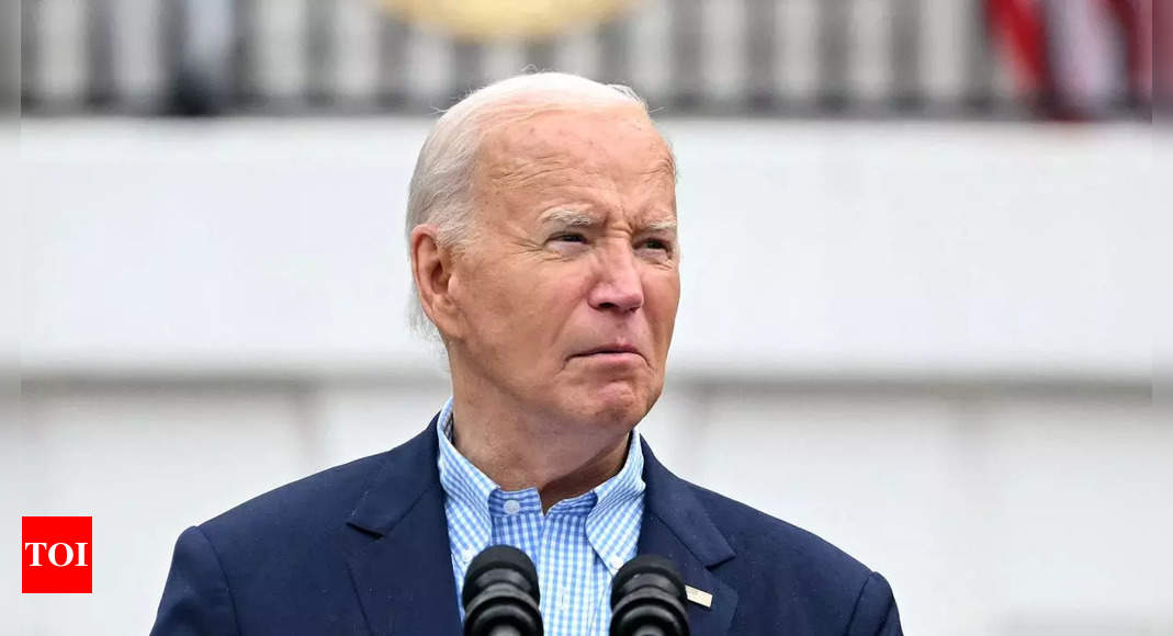 US President Joe Biden tests positive for Covid-19 while campaigning in Las Vegas, has ‘mild symptoms’ – Times of India